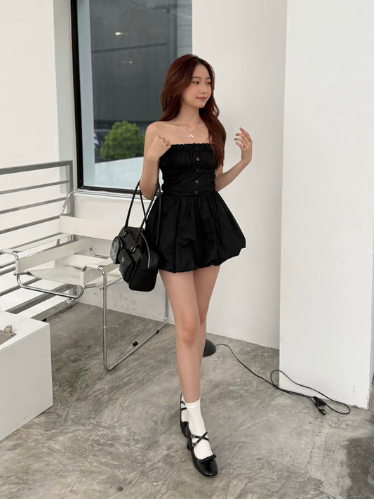 Pixie Puff Dress (Black)